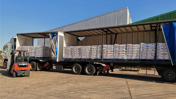 Pepkor donated 70 tonnes of maize meal to employees and surrounding communities after the unrest. Source: Supplied