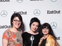 Antro Davel, Chantel Dartnall & Mari Dartnall of Restaurant Mosaic at The Orient Winner of Eat Out Service Excellence Award